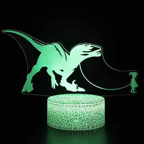 3d Dinosaur Series Night Light Led Lamps Seven Colors Touch Lamps With