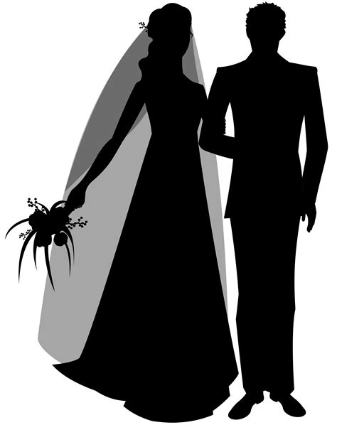 Wedding Couple Silhouette Clip Art Best Web Clipart
