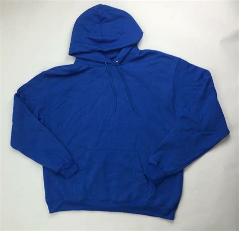 Champion Double Dry Eco Fleece Pullover Training Hoodie Unisex Xl Blue