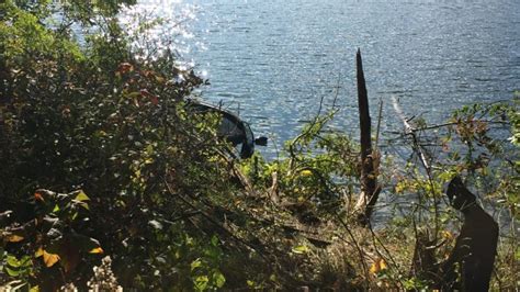 Driver Crashes Through Guardrail Into Mckelvey Lake