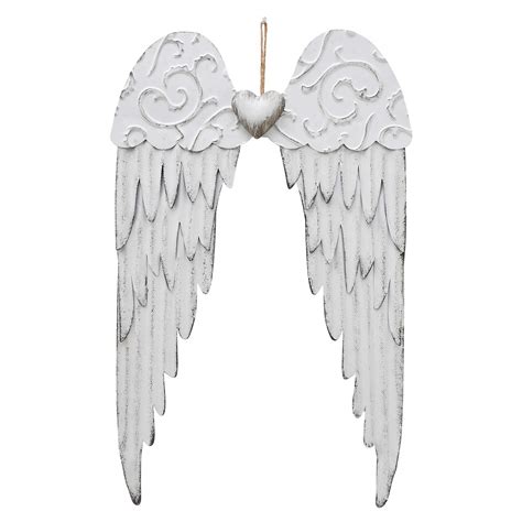 Buy Metal Angel Wings Wall Decor With Heart Hanging Angel Wings Decor