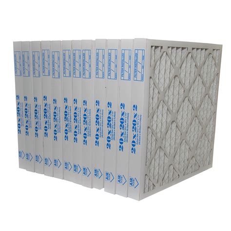 20x20x2 Furnace Filter Merv 8 Pleated Filters Case Of 12