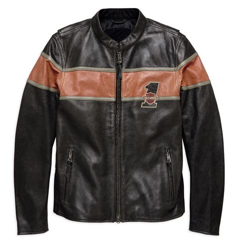98027 18EM Harley Davidson Victory Lane Leather Jacket CE At