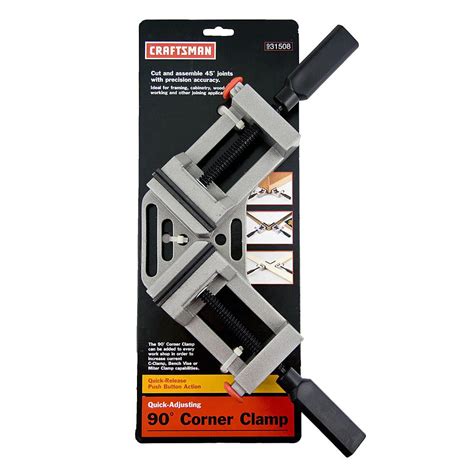 Craftsman Corner Clamp 3 In 90 Deg Angle Quick Release 1000n Hand