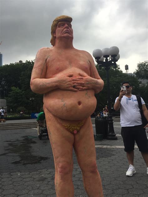 Naked Donald Trump Statue Captures Hearts In New York City But Is