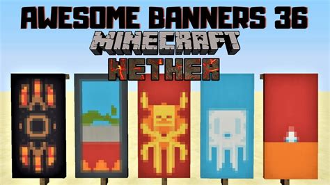5 Awesome Minecraft Banner Designs With Tutorial 36 Youtube