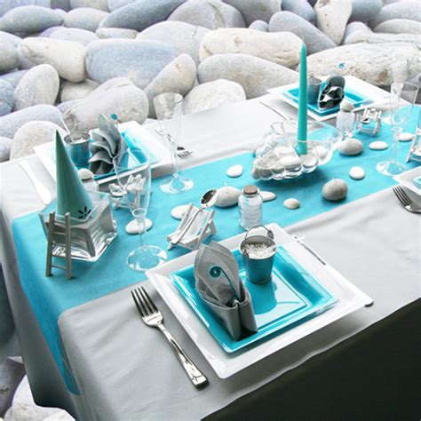 Table runners are a great way to add some style and a decorative touch to shop for quality plastic table runners to add a touch of elegance and style to your party decorations. Sea inspired table setting and ideas for your beach themed ...