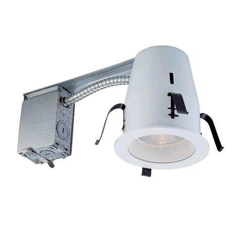 Commercial Electric 4 In White Non Ic Remodel Recessed Lighting Kit