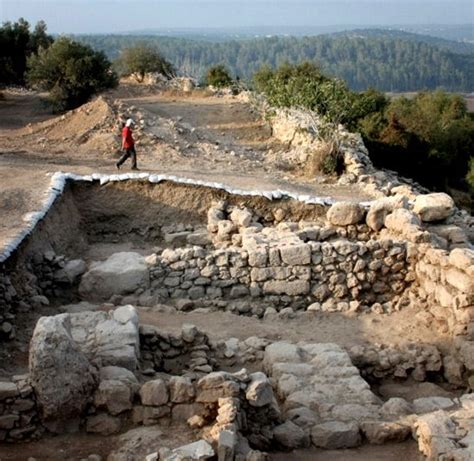 Khirbet Qeiyafa Is The Site Of An Ancient City Overlooking The Elah