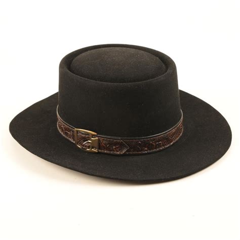 Stetson Black 4x Beaver Felt Western Hat Ebth