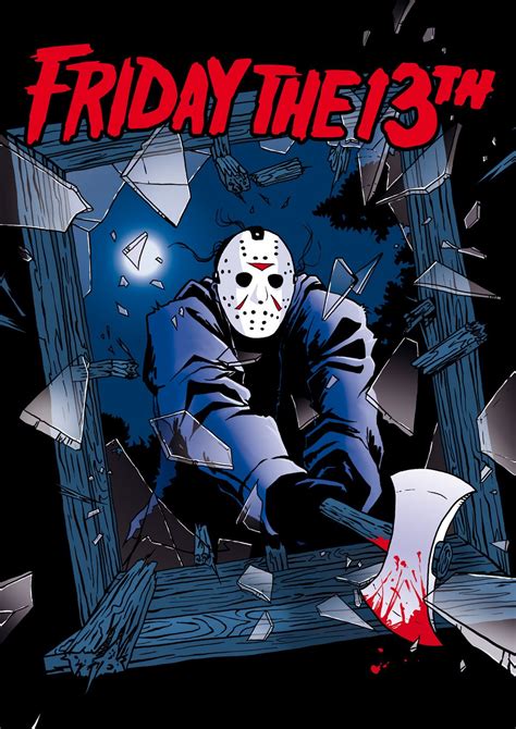 Friday The 13th Jason Voorhees By Andy Grail Horror Movie Art Horror Artwork Horror Posters