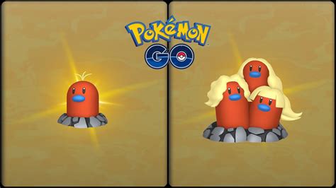 Pokemon Go Evolving Shiny Alola Diglett Into Shiny Alola Dugtrio YouTube