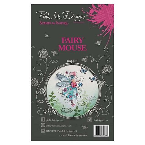 Pink Ink Designs A6 Clear Stamp Set Fairy Mouse