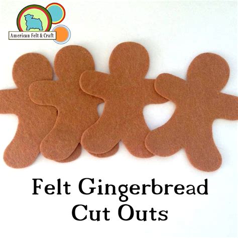 Felt Gingerbread Men Cut Outs American Felt And Craft