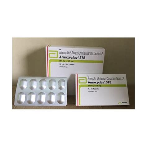 Amoxi Clav 375mg Tab Pack Size X 6 Khalid Pharmacy Online
