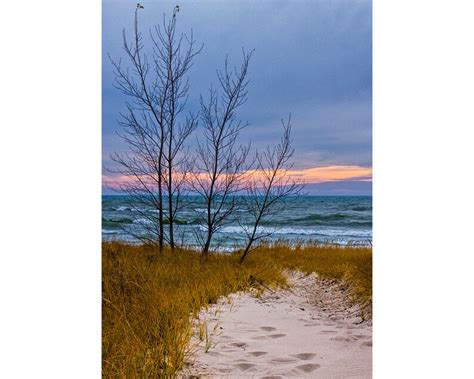 Beach Sunset Sand Dune Lake Michigan Holland Michigan Etsy