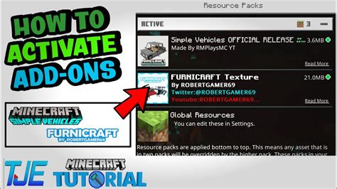 How To Install Addons Minecraft Pe Youtube
