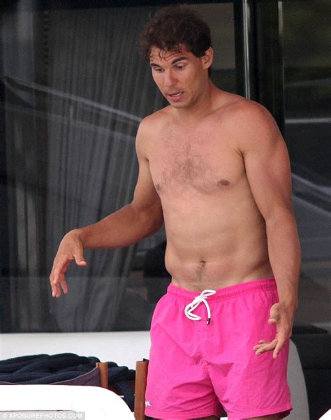 Rafael Nadal Strips Down To Tiny Red Shorts As He Soaks Up The Formentera Sun Daily Mail Online
