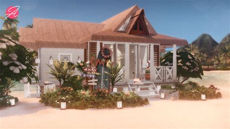 Sulani Cozy Beach House The Sims 4 Speed Build Youtube