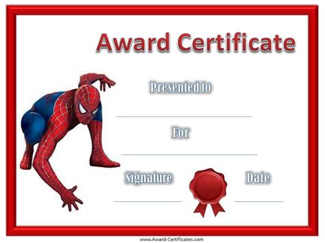 certificates  kids   customizable instant