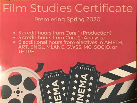 Coming Attractions Film Studies Certificate K State English