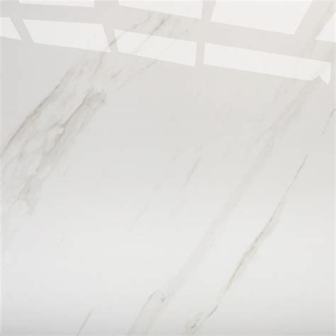 White Polished Ceramic Floor Tiles Size X Mm Model HYH Hanse Tiles Products