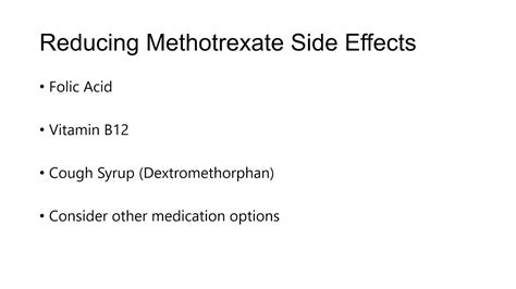 Ask The Rheumatologist How Do You Reduce Methotrexate Side Effects