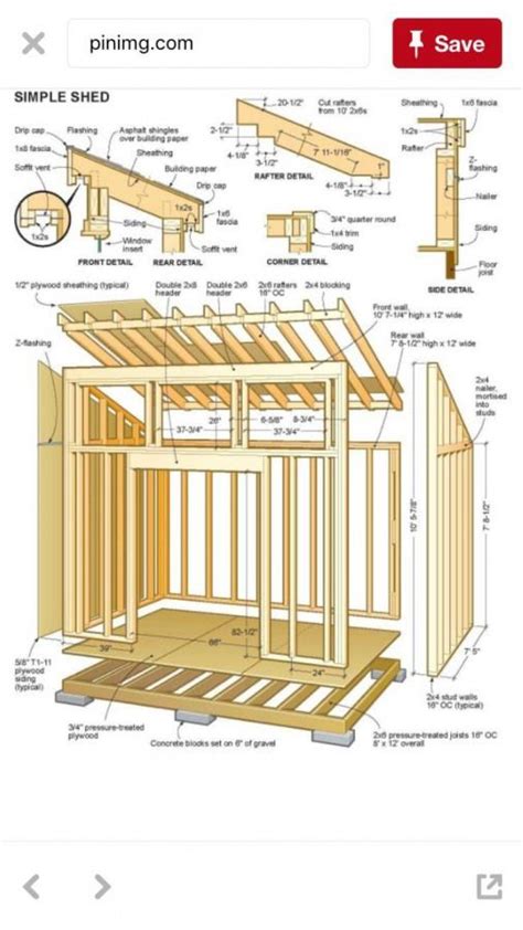 If the plans don't come with a materials list, take them to your local. Image result for shed plans 12x16 #shedplans | Shed design, Shed plans, Diy storage shed