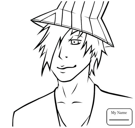 Anime Guy Coloring Pages At Free Printable Colorings