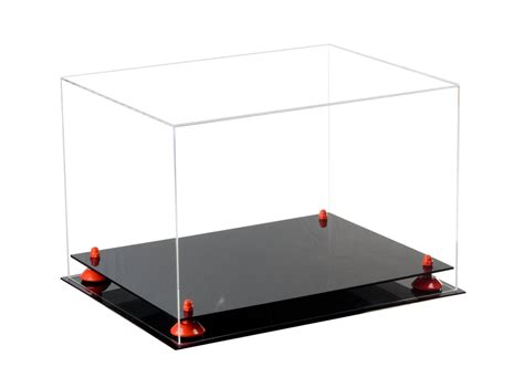 Versatile Clear Acrylic Display Case Large Rectangle Box With Risers