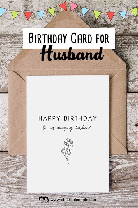 Free Printable Birthday Card For Your Amazing Husband Free Printable