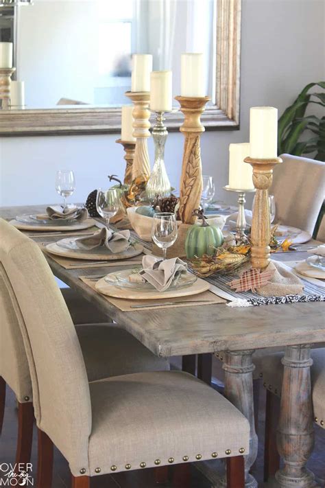 Maybe you would like to learn more about one of these? Elegant Farmhouse Thanksgiving Tablescape and Wood Slice ...