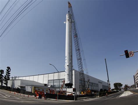 SpaceX puts historic flown rocket on permanent display ...