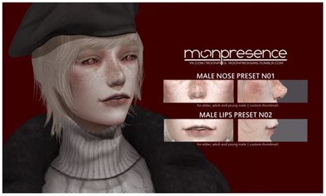 Male Nose Preset N01 Male Lips Preset N02 Free Access Patreon