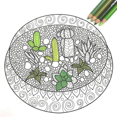 Discover all our printable coloring pages for adults to print or download for free. Free Adult Coloring Book Pages with Succulent Terrariums