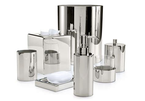 Silvio Nickel Bathroom Accessories Luxury Bath Accessories Complete