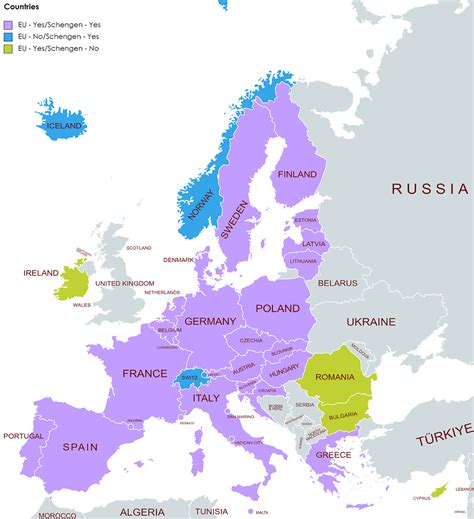 Países Do Espaço Schengen Acordo De Schengen Informação Sobre Vistos