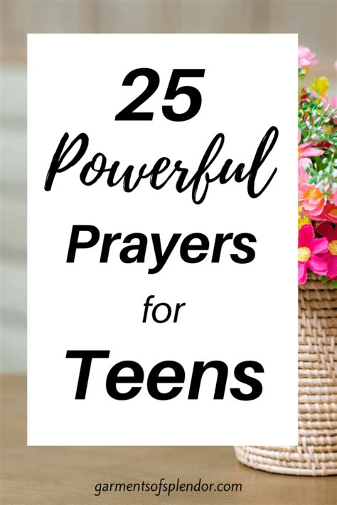 25 Powerful And Effective Prayers For Teens With Free Prayer Printables