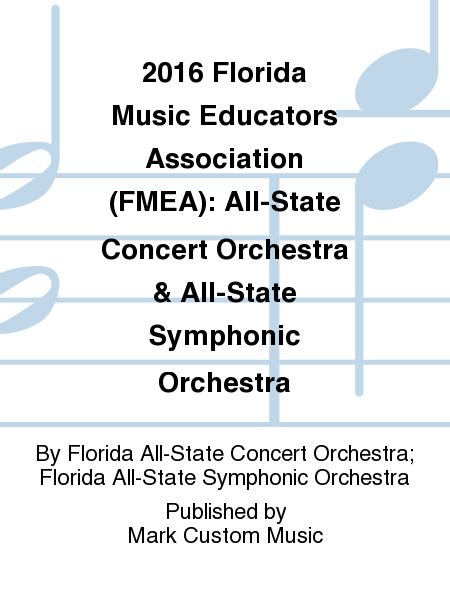 2016 Florida Music Educators Association Fmea All State Concert