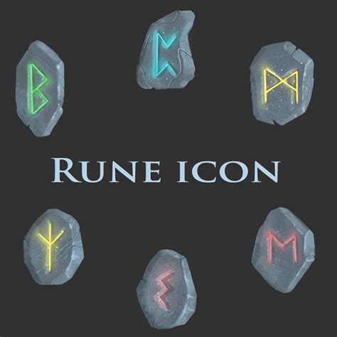 Stone Rune Icons Gamedev Market