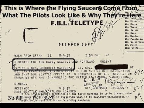 Guy Goes Over Declassified Fbi Document Which Tells Us Who These Beings
