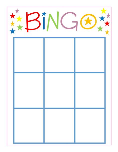 Printable Bingo Cards Blank 3x3 Printable Bingo Cards