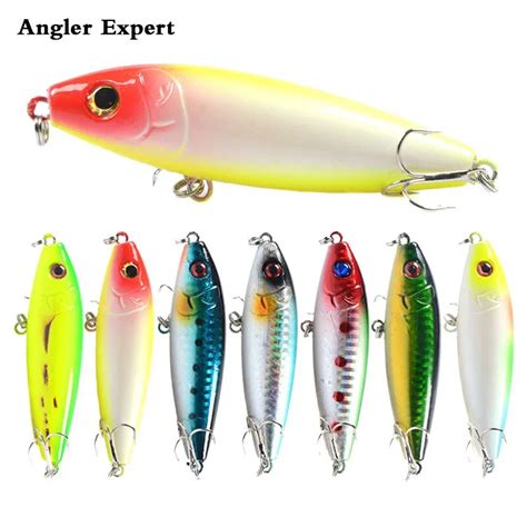 8pcslot Topwater Lure Isca Artificial 3d Eye Pencil Fishing Lure 8cm