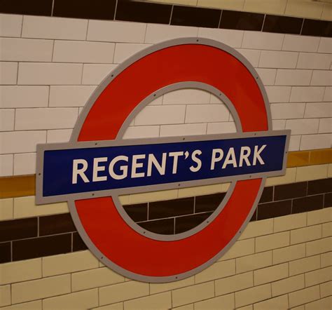 Regents Park Underground Station Modern Roundel Bowroaduk Flickr