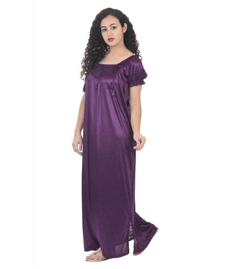 Buy Rajeraj Satin Nighty And Night Gowns Multi Color Online At Best Prices In India Snapdeal