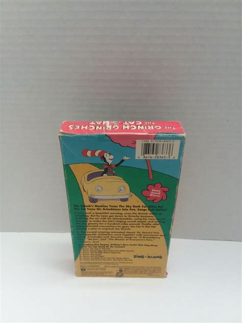 Dr Suess Sing Along The Grinch Grinches Cat In The Hat Vhs Ebay