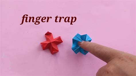 Diy How To Make Origame Finger Trappaper Finger Trap Origami Fidget