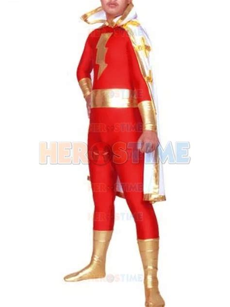 Justice League The Flash Captain Marvel Metallic And Spandex Captain