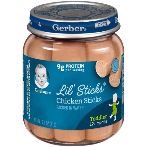 Gerber Toddler Food Chicken Baby Food 1 Jar Drained 71g Walmart