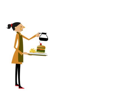 Best Waitress Taking Order Illustrations Royalty Free Vector Graphics